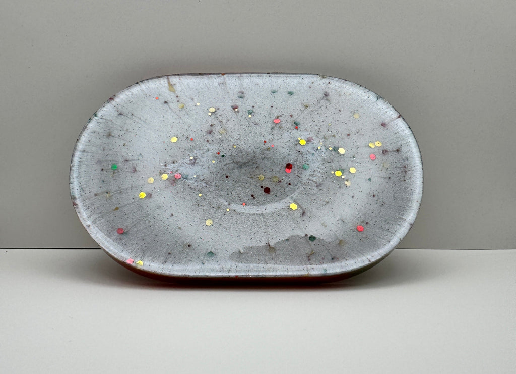 Christmas Confetti Resin Tray