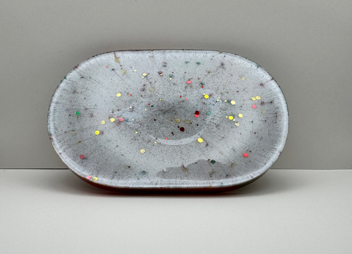 Christmas Confetti Resin Tray