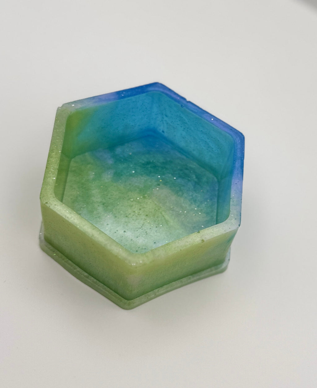Mermaid Lagoon Hexagon Trinket Resin Dish
