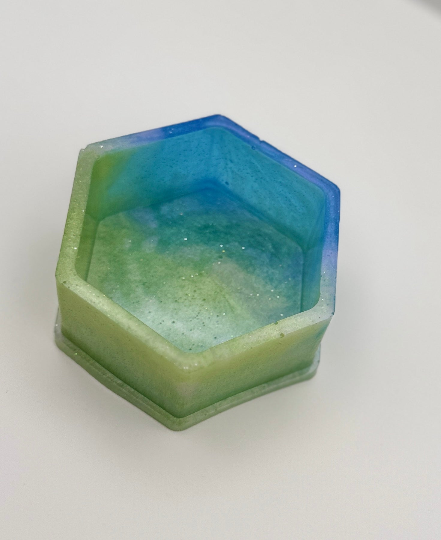 Mermaid Lagoon Hexagon Trinket Resin Dish