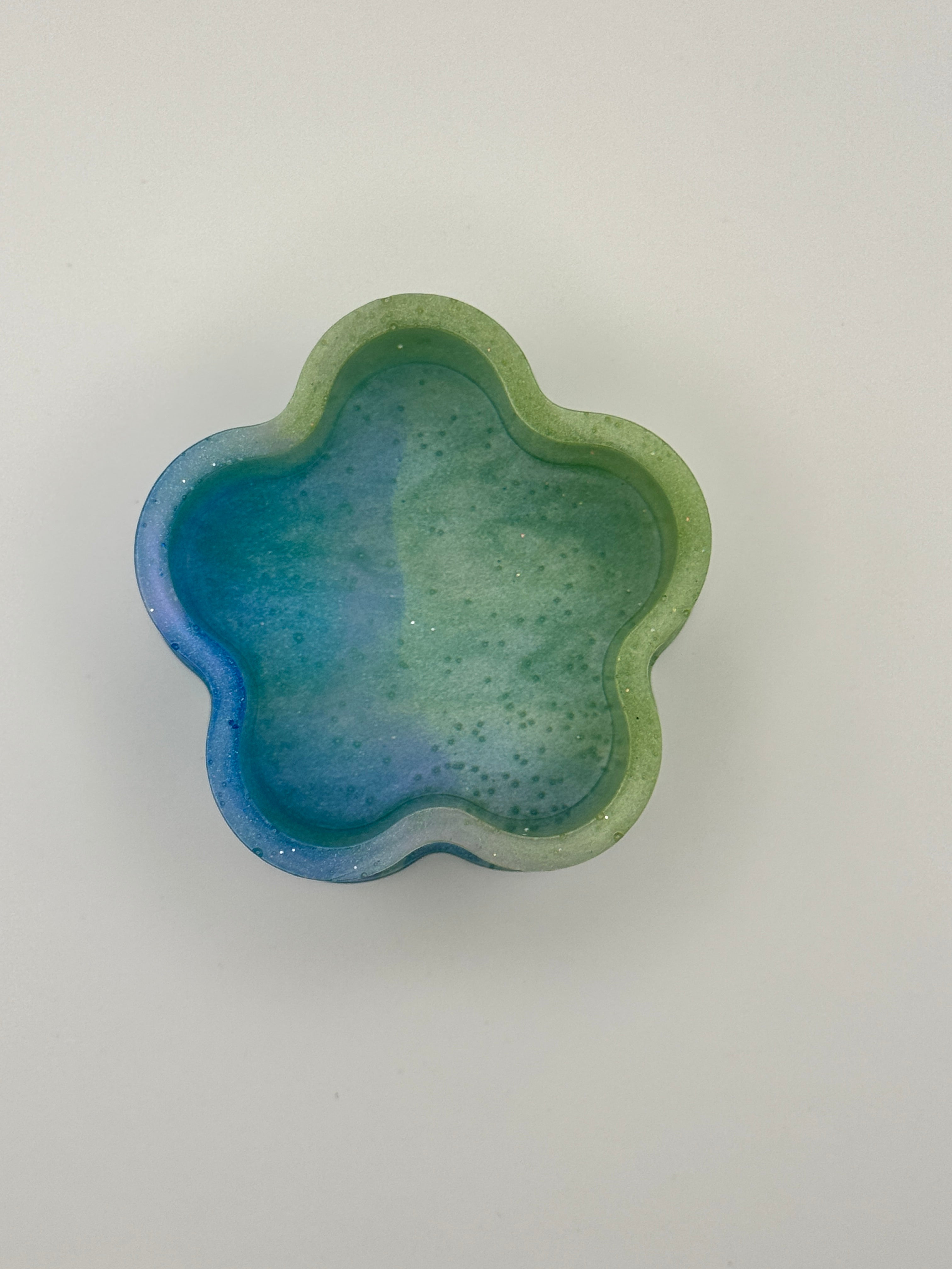 Mermaid Lagoon Clover Trinket Resin Jar
